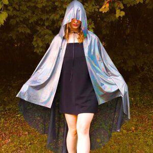 Unicorn high quality Holographic Hexagon Sequin Cape
